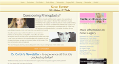 Desktop Screenshot of noseexpert.com