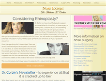 Tablet Screenshot of noseexpert.com